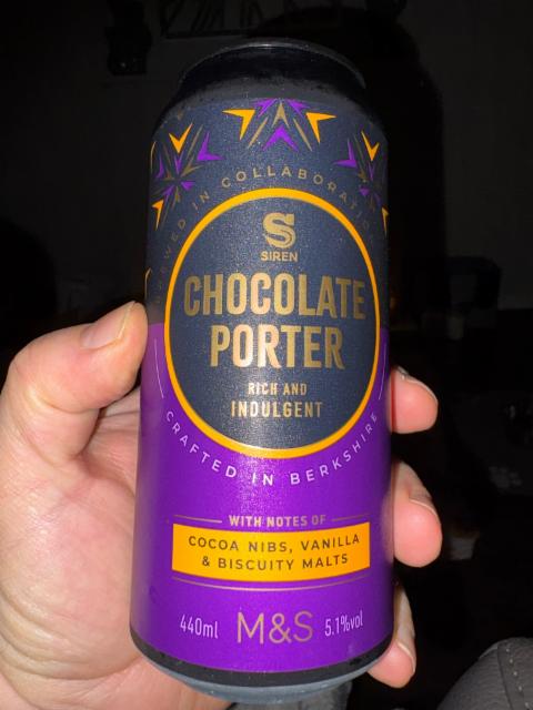 Chocolate Porter 5.1%, Siren Craft Brew, England