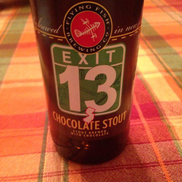 Chocolate Stout (Exit 13) 7.5%, Flying Fish Brewing Company, United States