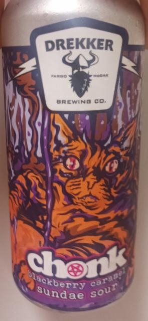 Chonk blackberry caramel Sundae sour 6.4%, Drekker Brewing Company, United States