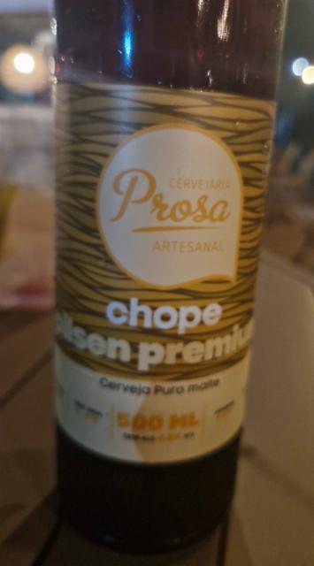 chope pilsen premium 4.2%, Cervejaria Prosa, Brazil