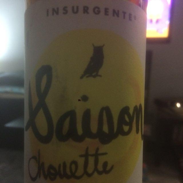 Saison Chouette 6.2%, Cerveceria Insurgente, Mexico
