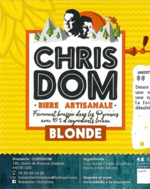 ChrisDom Blonde, Brasserie ChrisDom [Closed]