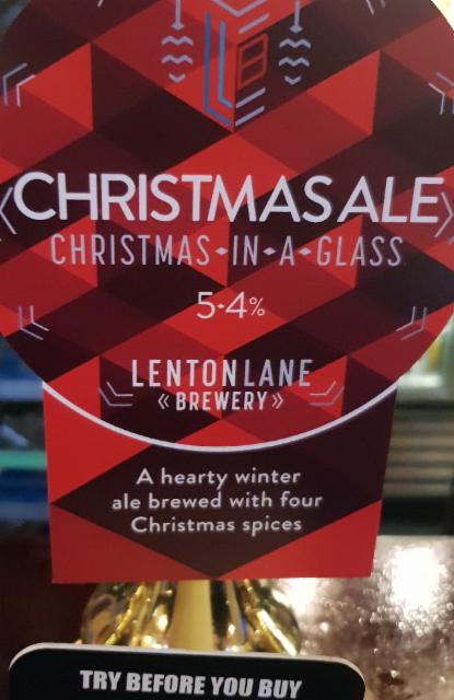 Christmas Ale 5.4%, Lenton Lane Brewery, England