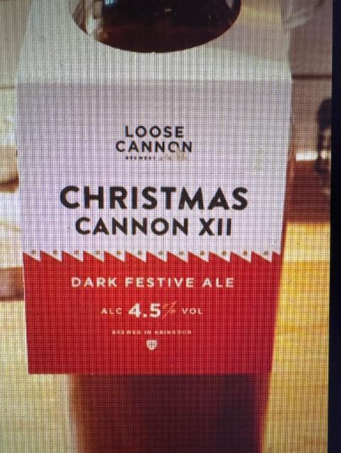 Christmas Cannon XII 4.5%, Loose Cannon Brewery, England