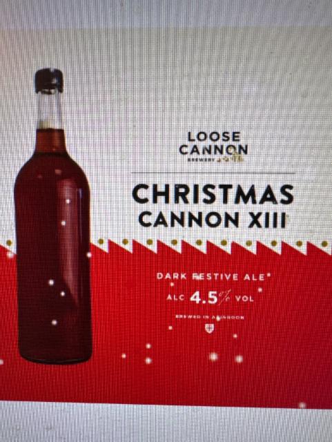 Christmas Cannon XIII 4.5%, Loose Cannon Brewery, England