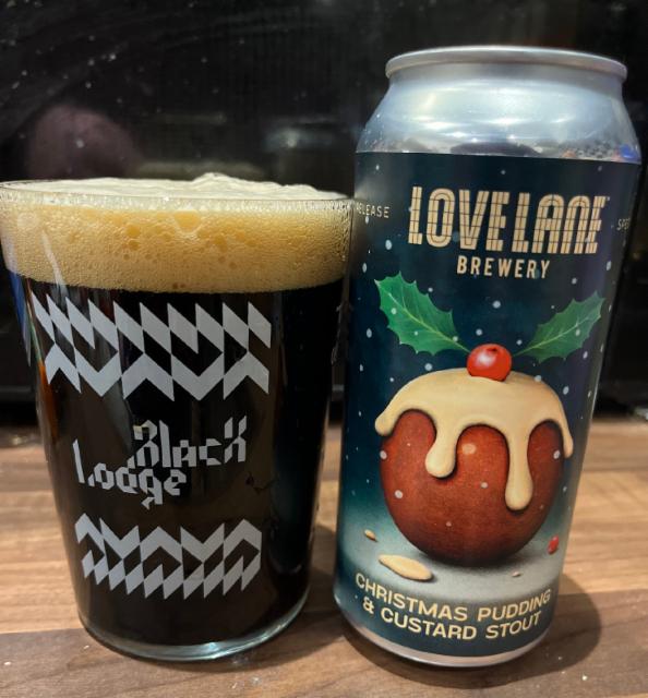 Christmas pudding & Custard 4.5%, Love Lane Brewing, England