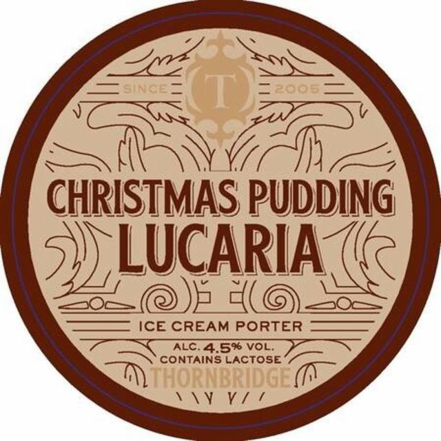 Christmas Pudding Lucaria 4.5%, Thornbridge Brewery, England