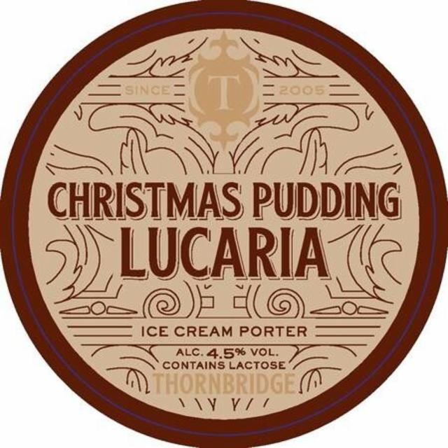 Christmas Pudding Lucaria 4.5%, Thornbridge Brewery, England