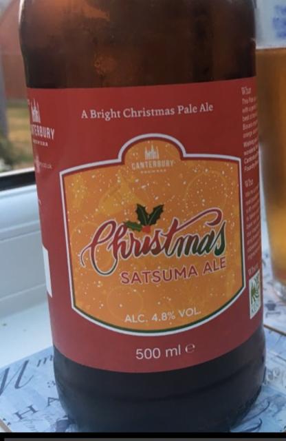 Christmas Satsuma Ale 4.8%, Canterbury Brewers, England