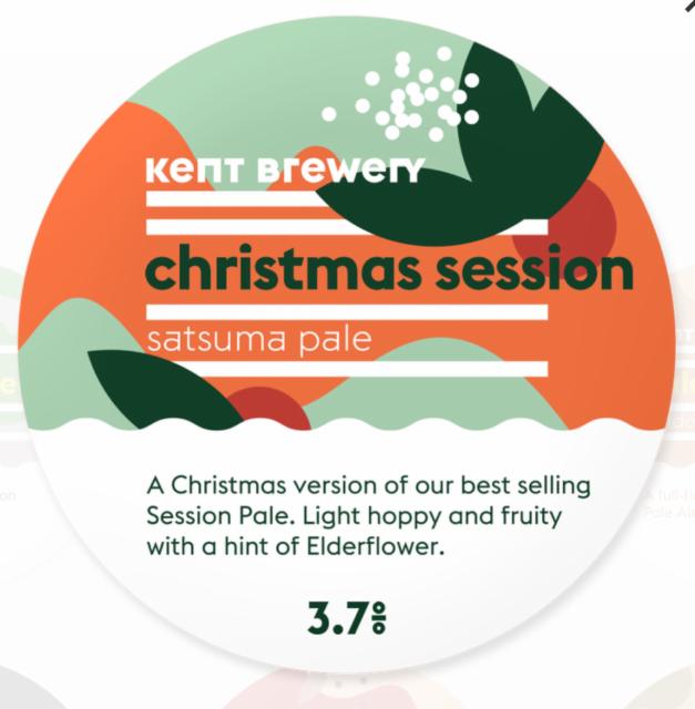 Christmas Session 3.7%, Kent Brewery, England