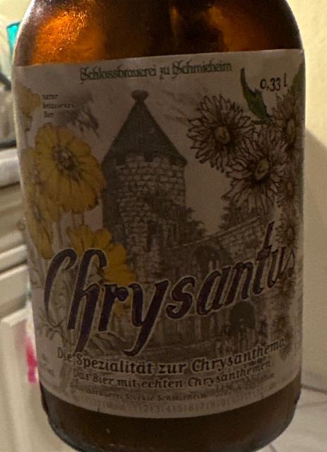 Chrysantus 5.4%, Schlossbrauerei Stöckle Schmieheim, Germany