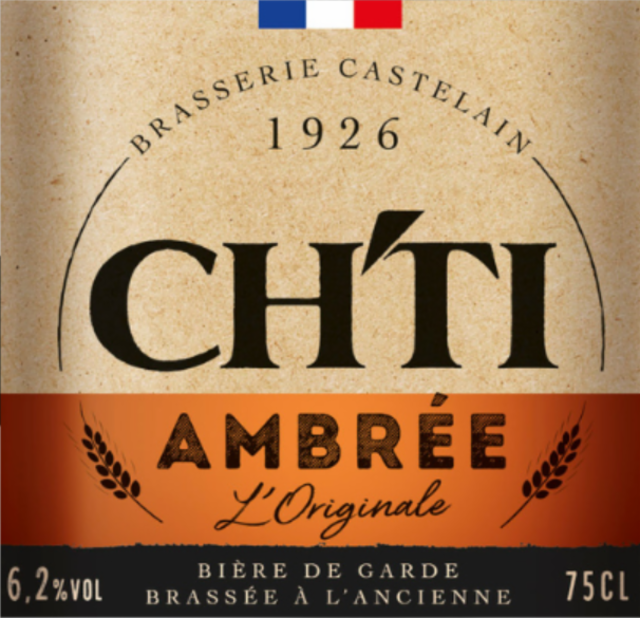 Ch'ti Ambrée L'Originale 6.2%, Brasserie Castelain, France