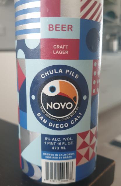 Chula Pils 5.0%, Novo Brazil Brewing Co, United States