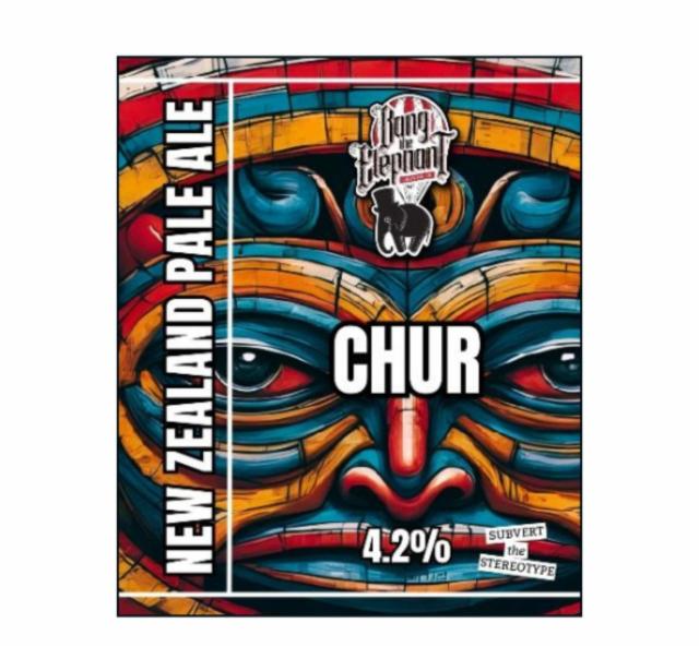 Chur 4.2%, Bang The Elephant Brewing co, England