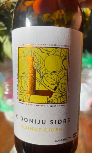 Cidoniju Sidrs - Quince Cider, Lauskis