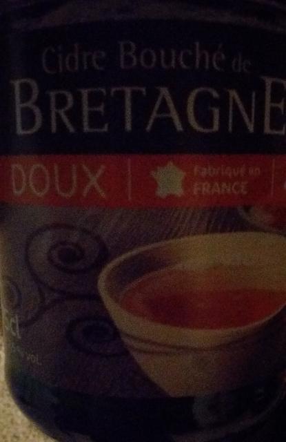 Cidre Bouché De Bretagne Doux 2.5%, Carrefour, France