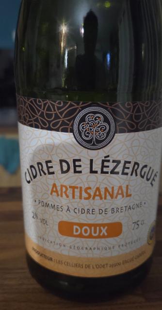 Cidre de Lézergué doux, Celliers De L'Odet
