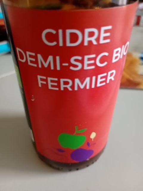 cidre demi-sec bio fermier 4.5%, Domaine de Rugueville, France