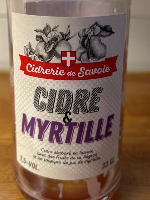 Cidre et Myrtille 2.5%, La Cidrerie De Savoie [Closed], France