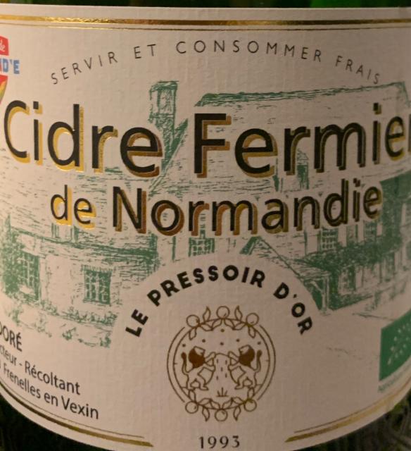 Cidre Fermier de Normandie 4.7%, Domaine de Frenelles, France