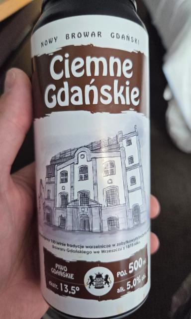 Ciemne Gdanskie - Oatmeal Stout, Nowy Browar Gdanski