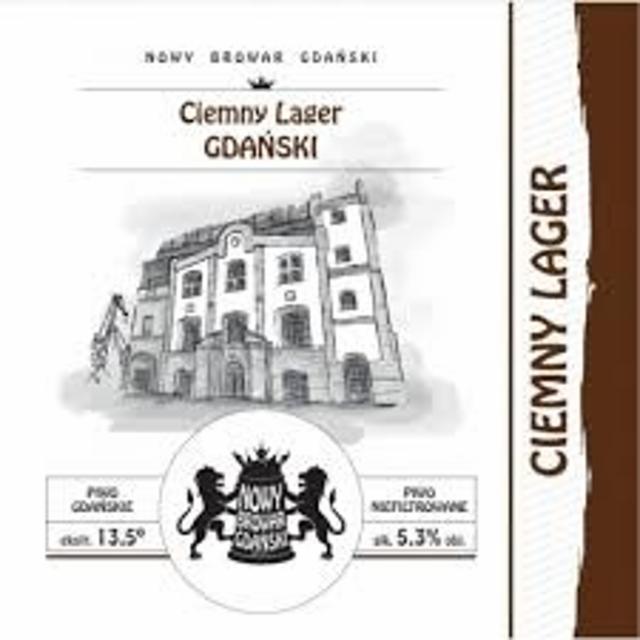 Ciemny lager gdański 5.3%, Nowy Browar Gdanski, Poland
