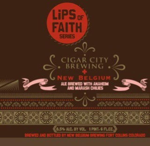 Cigar City Collaboration Ale (Lips of Faith) 8.5%, New Belgium Brewing Company, United States