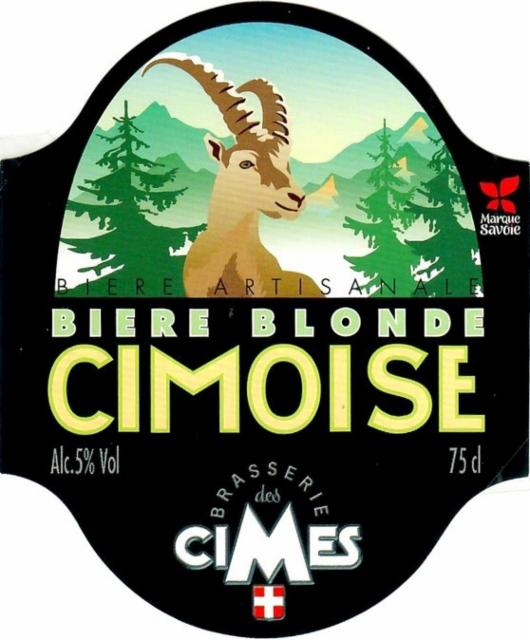 Cimoise 5.0%, Brasserie Des Cimes, France