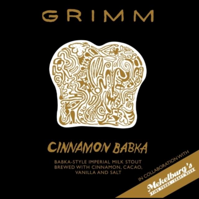 Cinnamon Babka 12.0%, Grimm Artisanal Ales, United States