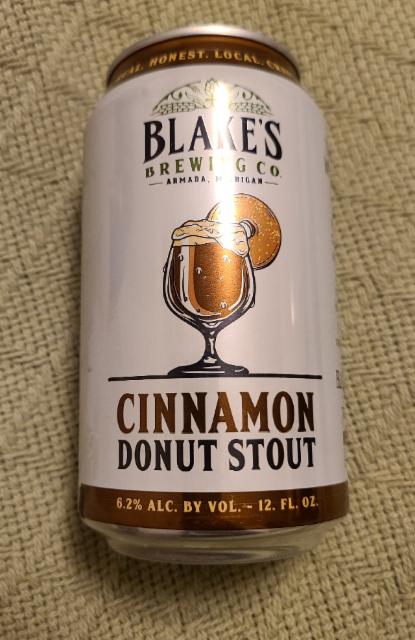 Cinnamon Donut Stout 6.2%, Blake's Hard Cider Co., United States