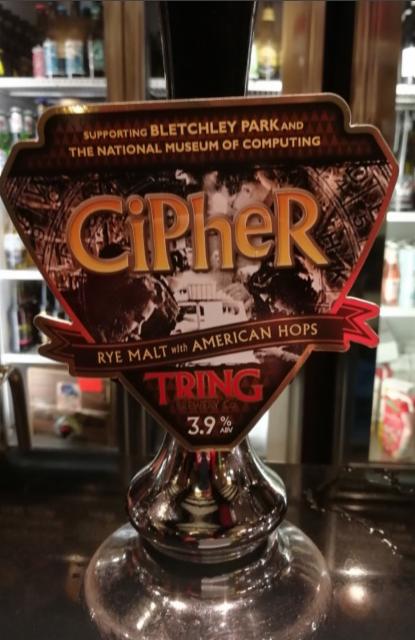 Cipher 3.9%, Tring Brewery, England