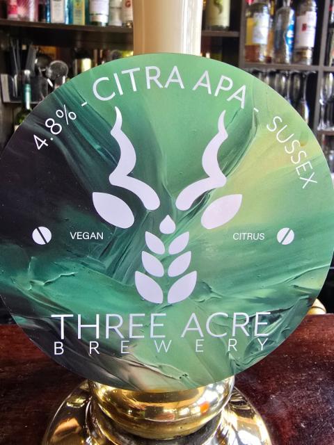 Citra APA 4.8%, Three Acre Brewery, England