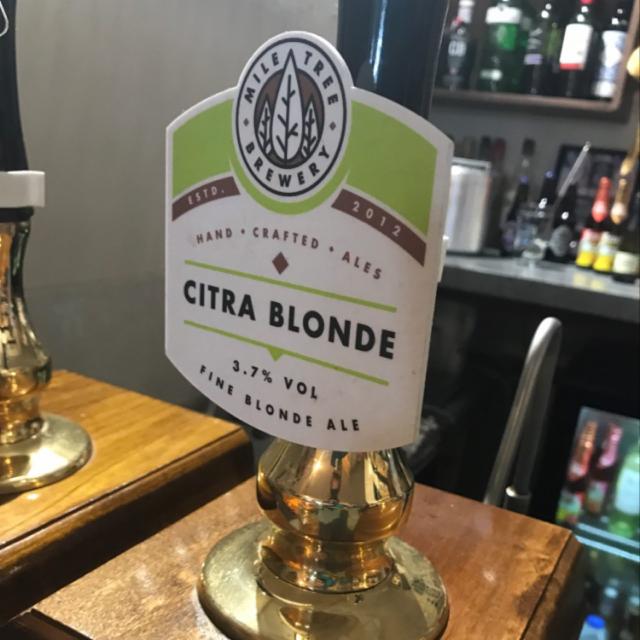 Citra Blonde, Mile Tree Brewery Ltd