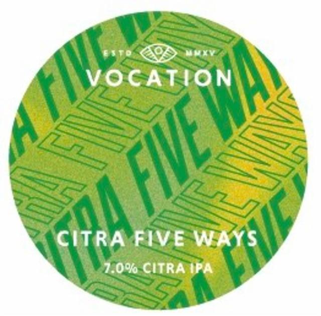Citra Five Ways 7.0%, Vocation Brewery, England