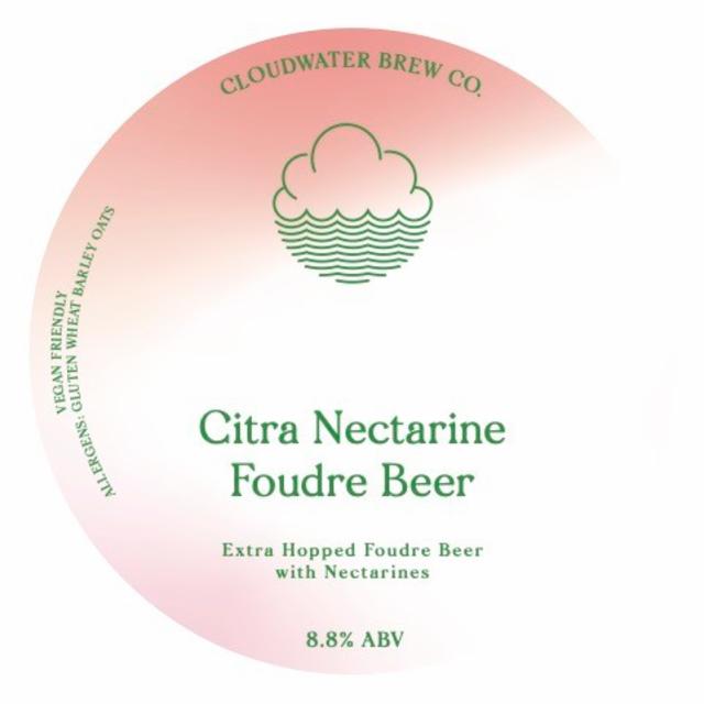 Citra Nectarine Foudre Beer 8.8%, Cloudwater Brew Co., England