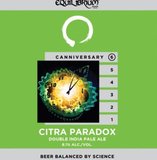 Citra paradox 8.1%, Equilibrium Brewery, United States