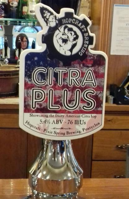Citra Plus 5.4%, Hopcraft Brewing, Wales