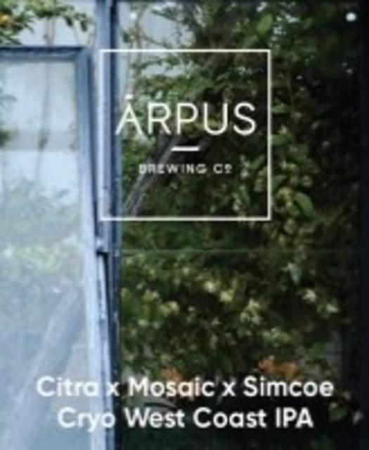 Citra x Mosaic x Simcoe Cryo West Coast IPA 6.5%, Ārpus Brewing Co., Latvia