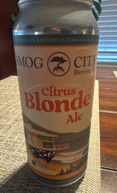Citrus Blonde Ale, Smog City Brewing