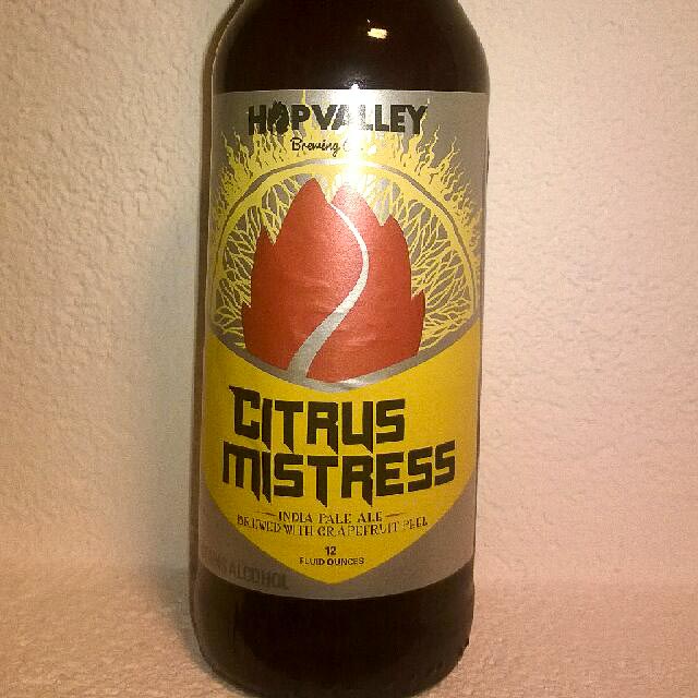 Citrus Mistress 6.5%, Hop Valley Brewing Company, United States