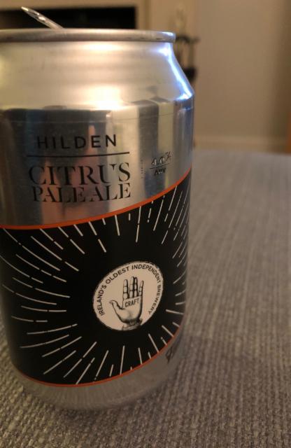 Citrus Pale Ale 4.0%, Hilden Brewing Co., Northern Ireland