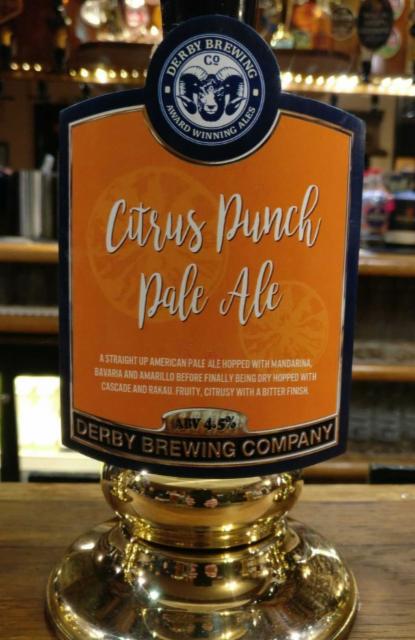 Citrus Punch Pale Ale 4.5%, Derby Brewing, England