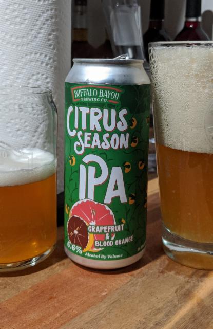 Citrus Season IPA 6.6%, Buffalo Bayou Brewing, United States