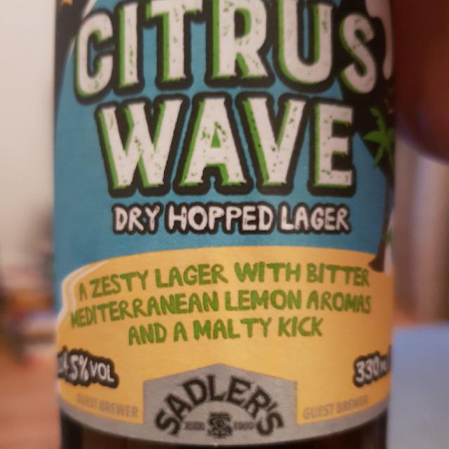 Citrus Wave 4.5%, Sadler's Ales, England