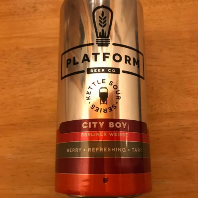 City Boy 3.8%, Platform Beer Company, United States
