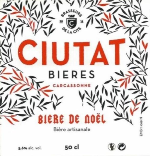 Ciutat De Noël 5.6%, Brasseurs De La Cité (Ciutat), France