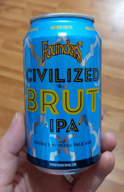 Civilized Brut IPA 6.0%, Founders Brewing Company, United States