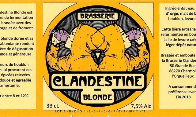 Clandestine Blonde, Brasserie La Clandestine