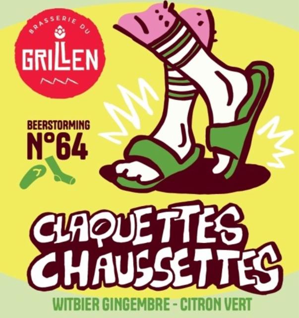 Claquettes Chaussettes, Brasserie Du Grillen