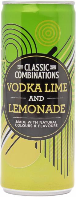 Classic Combinations Vodka Lime and Lemonade 3.4%, Manchester Drinks Company, England